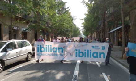 Con la manifestación celebrada en Donostia finaliza la dinámica de Gipuzkoa «Ibilian-ibilian etxerako bidean»