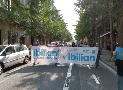 Con la manifestación celebrada en Donostia finaliza la dinámica de Gipuzkoa «Ibilian-ibilian etxerako bidean»