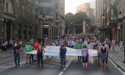 Denuncian y piden la derogación de la legislación de excepción en la manifestación celebrada en Bilbao