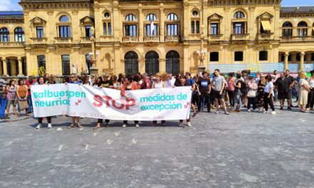 La mayoría sindical vasca se moviliza junto a SARE contra las medidas de excepción