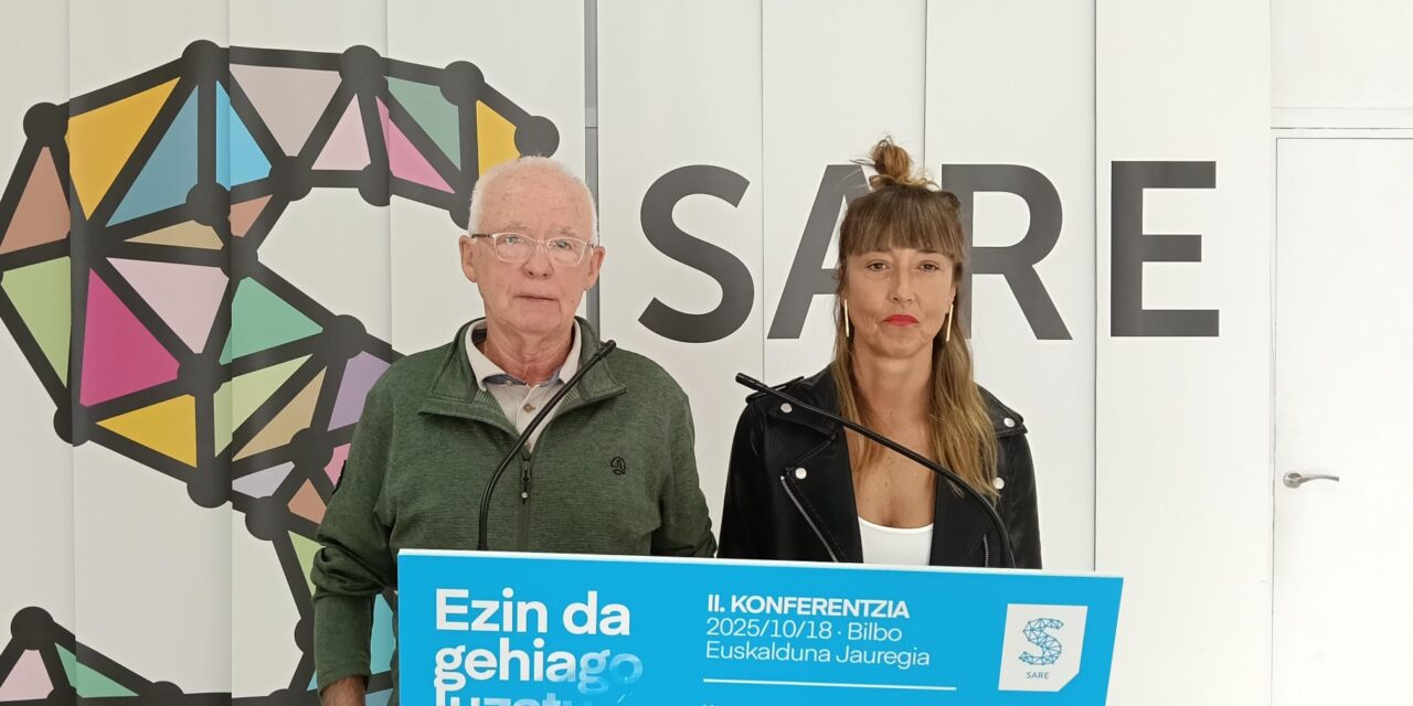 SARE presenta su II. Conferencia que se celebrara el 18 de octubre en el Palacio Euskalduna de Bilbao