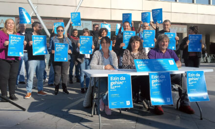 Euskal gehiengo sindikaleko ordezkariek, gatazkaren ondorioen gainditzea ‘ezin dela gehiago luzatu’ ozen eta argi adierazi dute gaur goizean Euskaldunan.