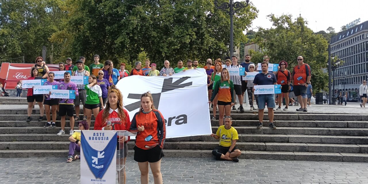 Bilboko konpartsak y SARE han hecho un llamamiento a participar en el ‘Etxera’ de Bizkaia el 28 de agosto